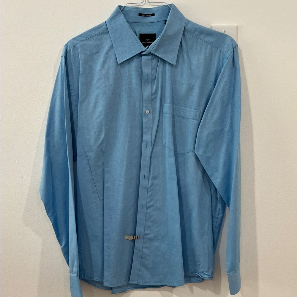 Raymond Light Blue Men's Long-Sleeve Dress Shirt